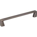 Jeffrey Alexander 160 mm Center-to-Center Brushed Pewter Square Boswell Cabinet Pull 177-160BNBDL